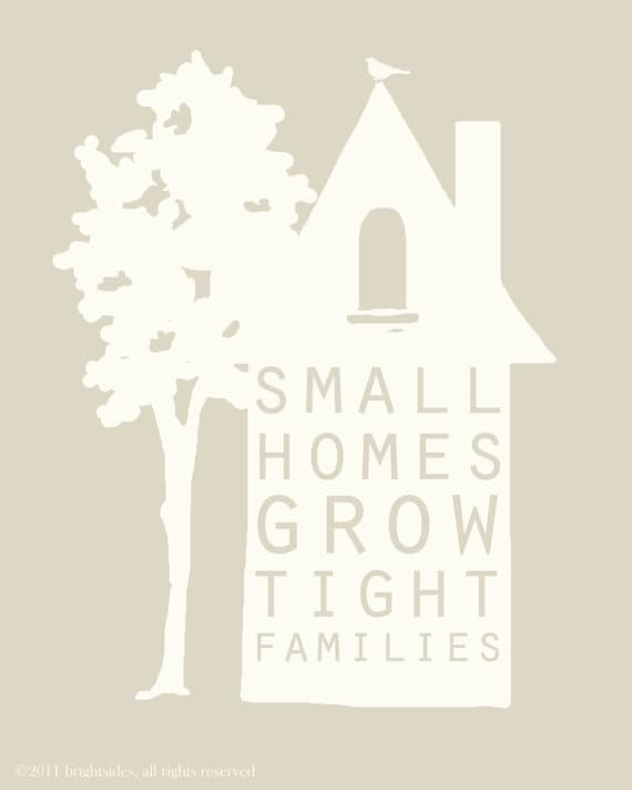 Small Homes - 11x14" - Birthday gift