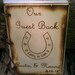 Rustic Chic Wedding Guest Book or Words of Wisdom Book Personalized