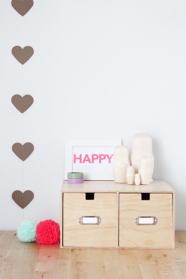 Maxi heart garland