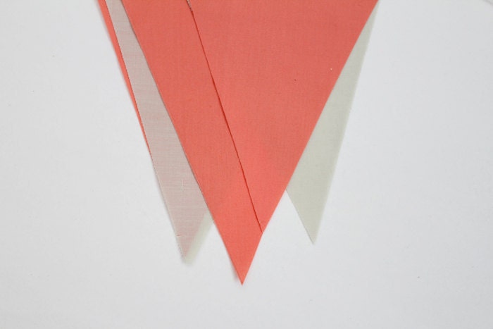 Peach and soft beige garland
