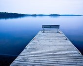 Blue Water Art - Lake Home Decor, Minnesota Fine Art, Blue Color Fine Art Photography Print