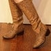 CUSTOM ORDER for Cassidy pyrogaphed boots 6.5