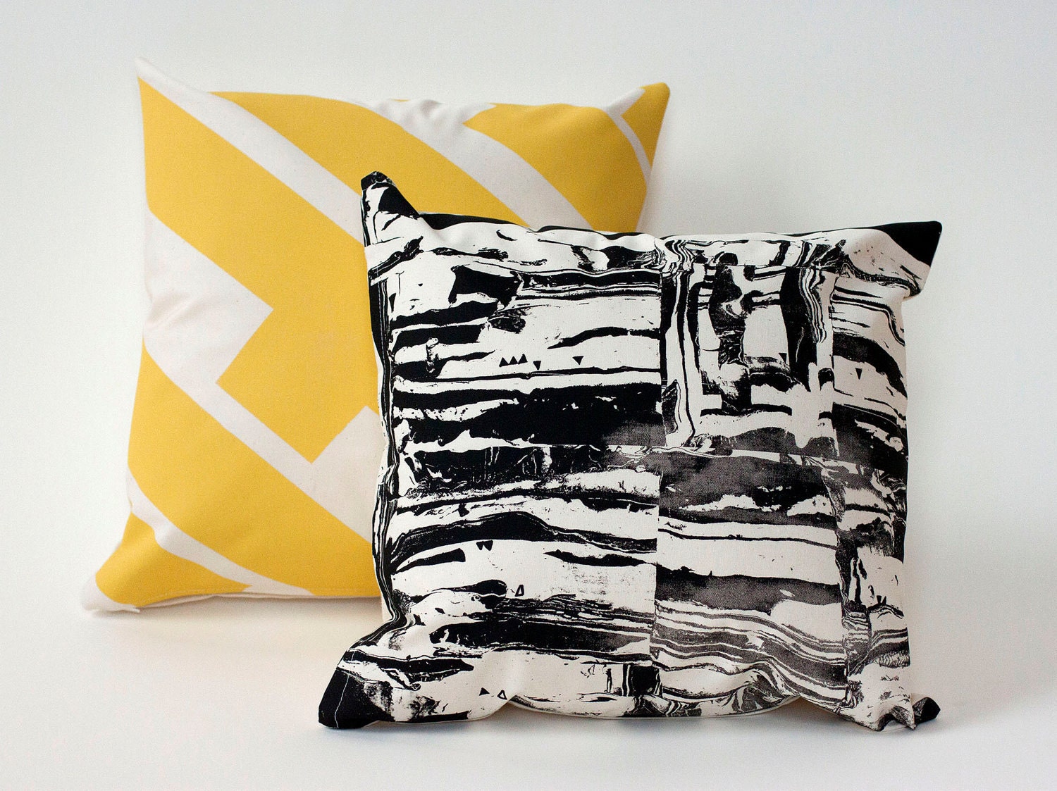 Clay Shapes Hand-Printed Pillow Cover