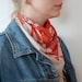 Vienna triangles hand printed cotton scarf