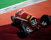Alfa Romeo Tipo BP3  - Print matted to fit 10 x 8" frame - by BARART