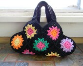 Granny Square Hobo Purse CROCHET PATTERN - Instant Download