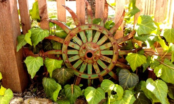 Rusty Metal Garden Art Industrial Chic Decor