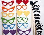 Photo Booth Props - Party Props - 24 Piece