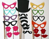 Photo Booth Props - 23 Piece - Ultimate Party