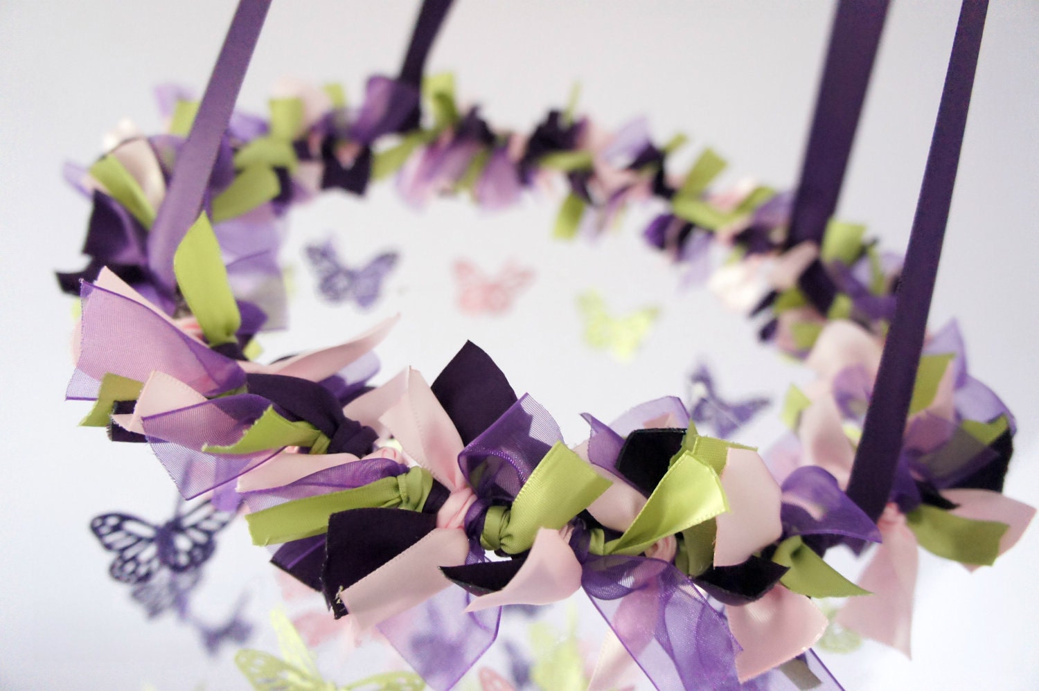 Crib Mobile- Butterfly Mobile, Baby Shower Gift, Photographer Prop