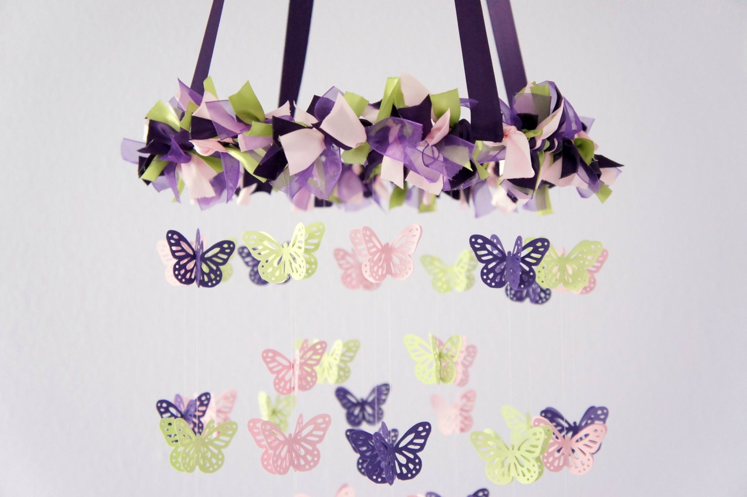 Crib Mobile- Butterfly Mobile, Baby Shower Gift, Photographer Prop