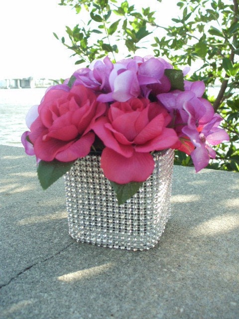 10 BLING Wedding Decorating Vases - Bouquet Holders, Centerpieces, Cocktail Hour Decor