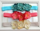 baby headband...baby girl headband...headband set..photography props..baby headband