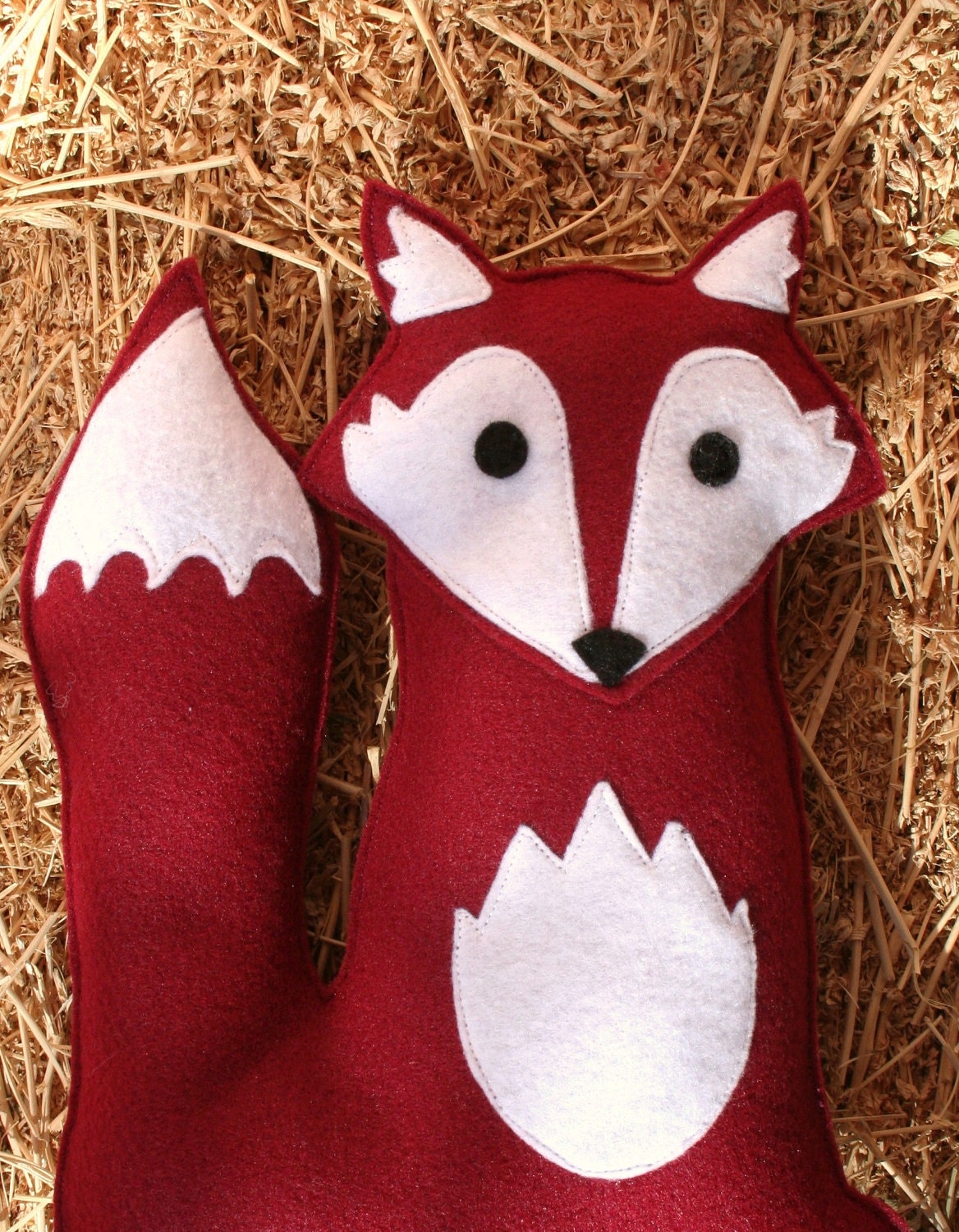 Forest Critters- Red Fox with Oak Leaf- Eco Friendly- Woodland Animal