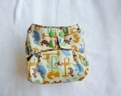 Safari Animal Print Pocket Diaper One-size with Insert