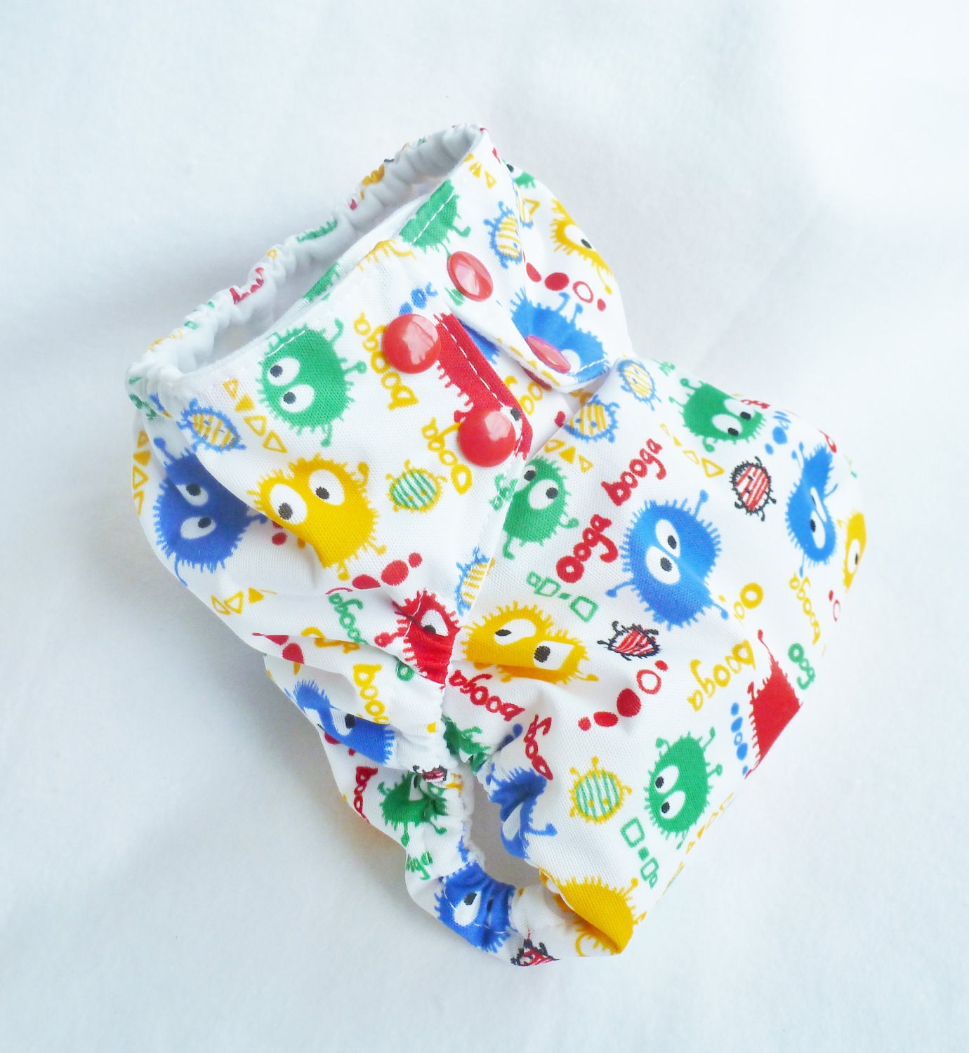 One-Size Pocket Diaper Crayon Box Ooga Booga