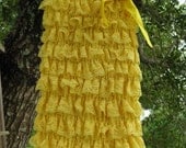 Baby Girl Petti Lace Romper,  Yellow Lace Petti Romper, lace romper, photography prop, Great for Birthday or Baby Shower Gift