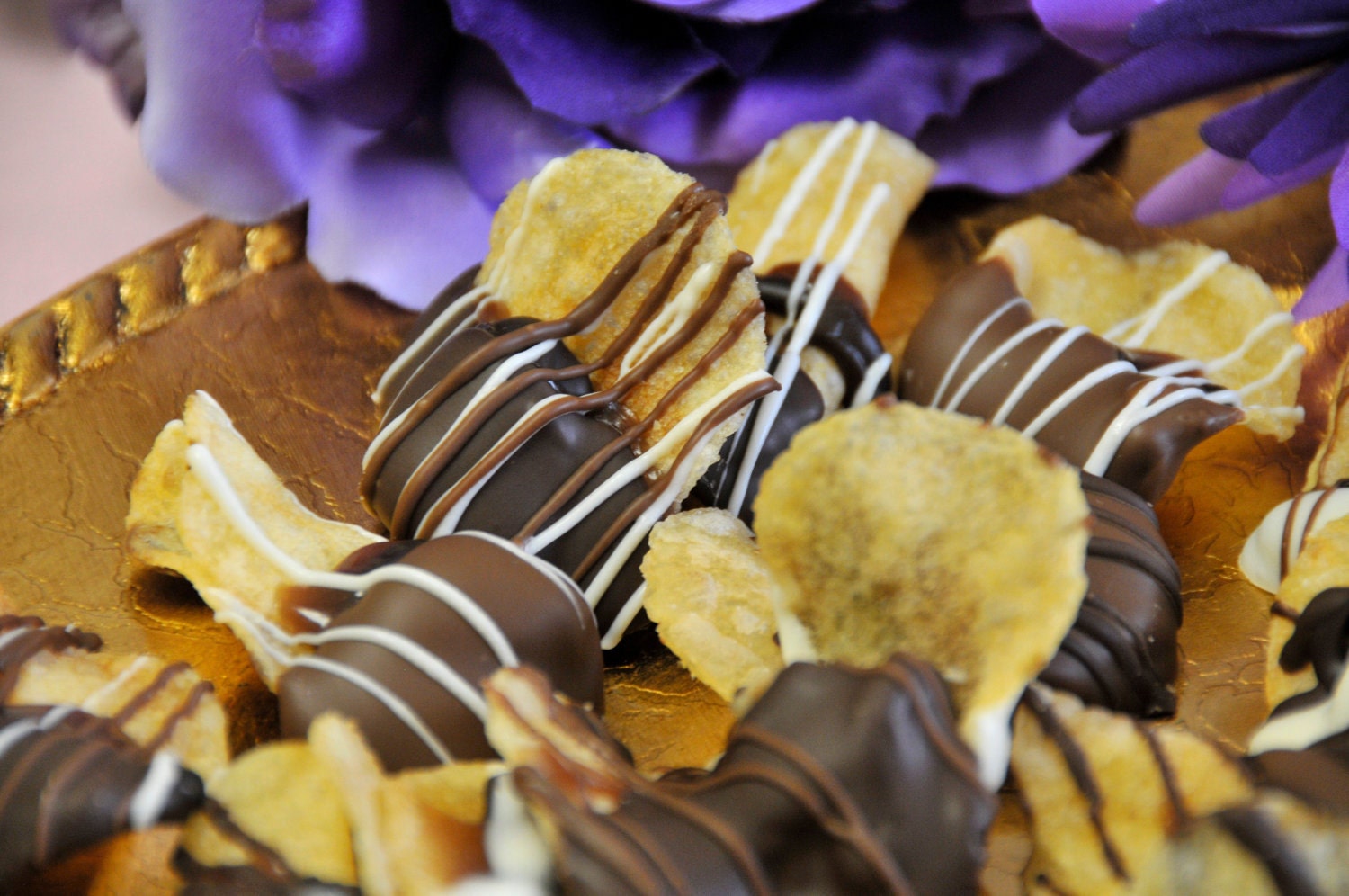 Gourmet Caramel and Chocolate Potato Chips (1 lb)