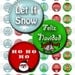 Christmas Holiday Greetings Digital Collage Images Sheet 1 inch Circles Bottle Cap Cupcake Topper Badge Reel Pin Instant Download BC11