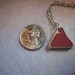 REDUCED-Triangular shaped red beach pottery neckleace