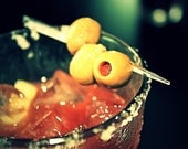 Drink Up - 5x7 photograph - fine art print - bar cocktail - bloody mary - green olives