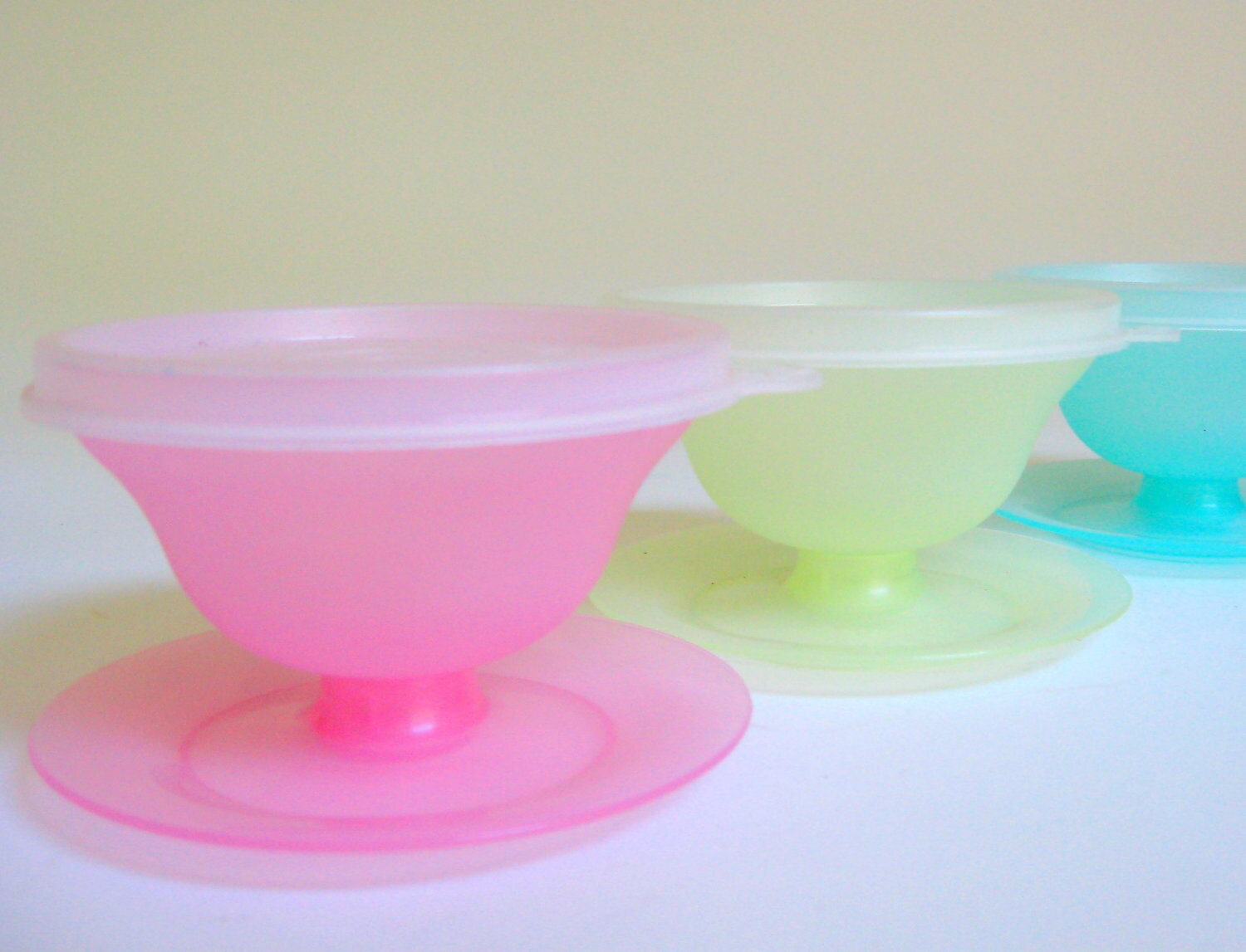 Pink Ice Cream Bowls