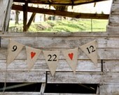 Wedding sign - Save the Date sign -Burlap Banner - engagement photos - Photography prop
