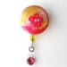 Pink Lemonade - Unique Badge Reels - Designer ID Holders - Trendy Hand Painted Badge Reel - Retractable ID Clips - Nurse Gift - BadgeBlooms