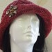 Sun Hat,   Crochet,    Handmade,   Vintage Style,    Cotton  Silk,  Recycled Cotton,   OOAK