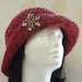 Sun Hat,   Crochet,    Handmade,   Vintage Style,    Cotton  Silk,  Recycled Cotton,   OOAK