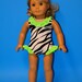 Animal Print Doll SWIMSUIT - 18 Inch American Girl Doll Clothing