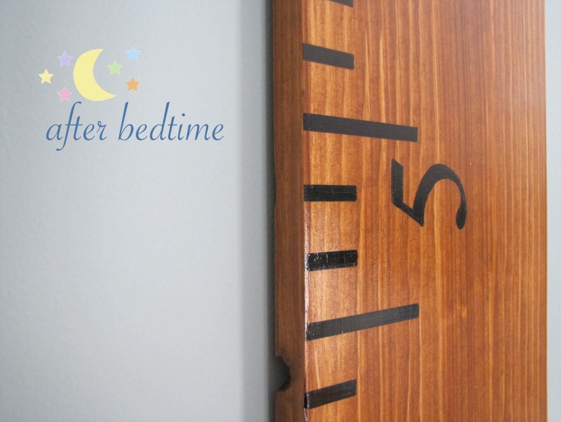 Oversized Wooden Ruler Growth Chart