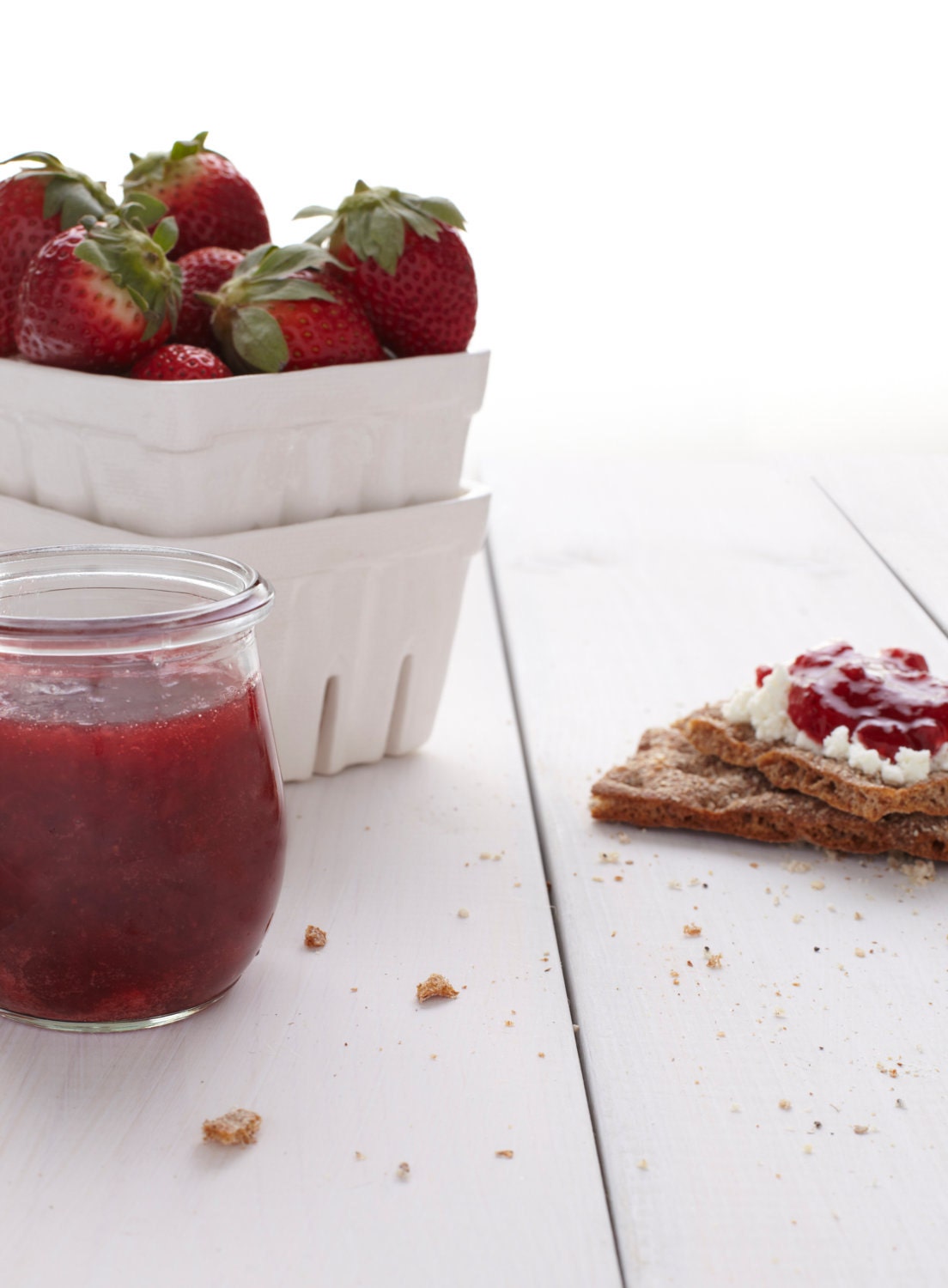 Strawberry with Rhubarb and Rosemary Jam