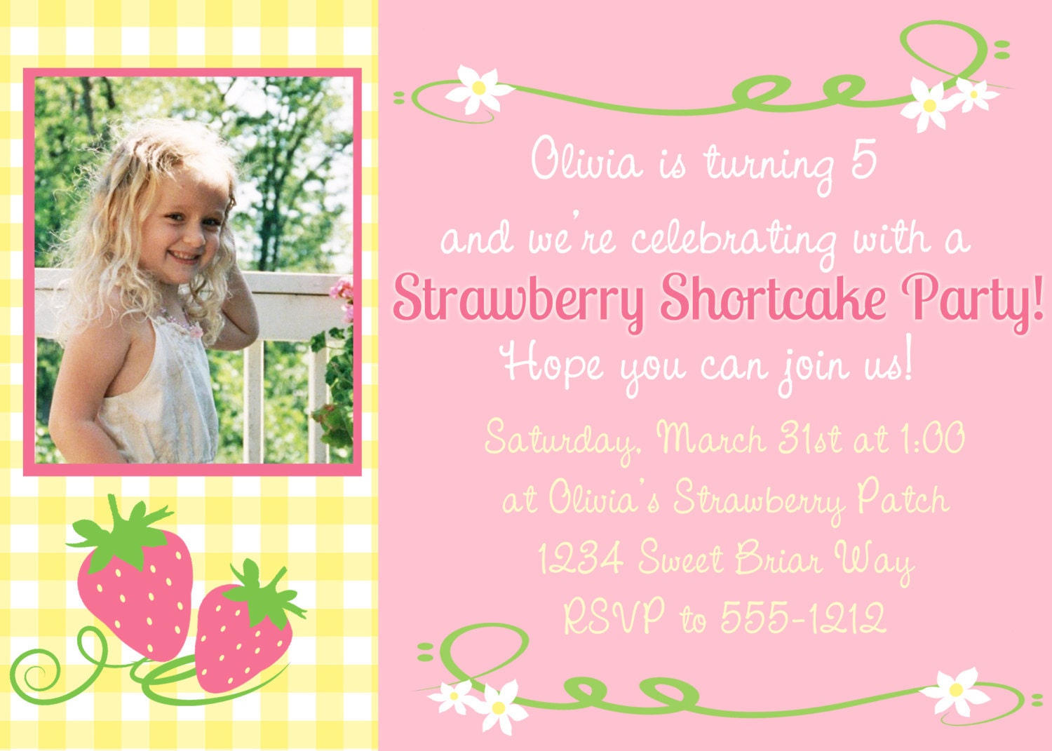 Strawberry Invitation