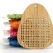DIY Cross Stitch Necklace - Bamboo Pendant Blank - Teardrop