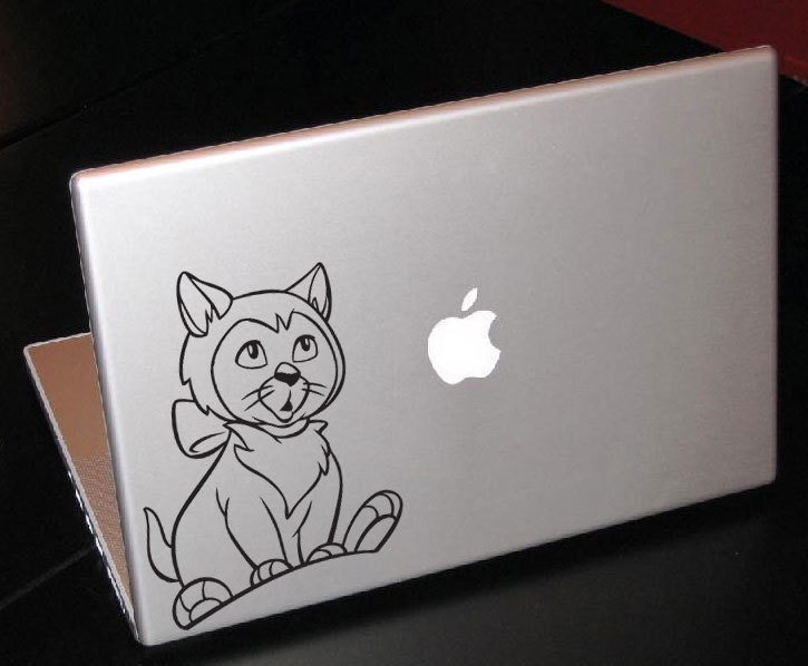 Dinah Kitten Alice in Wonderland 13" Macbook Apple Laptop Decal
