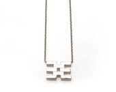 Fused Flat Line Necklace - Sterling Silver