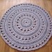 5ft(150cm) handmade chunky crochet mega doily rug / MADE To ORDER