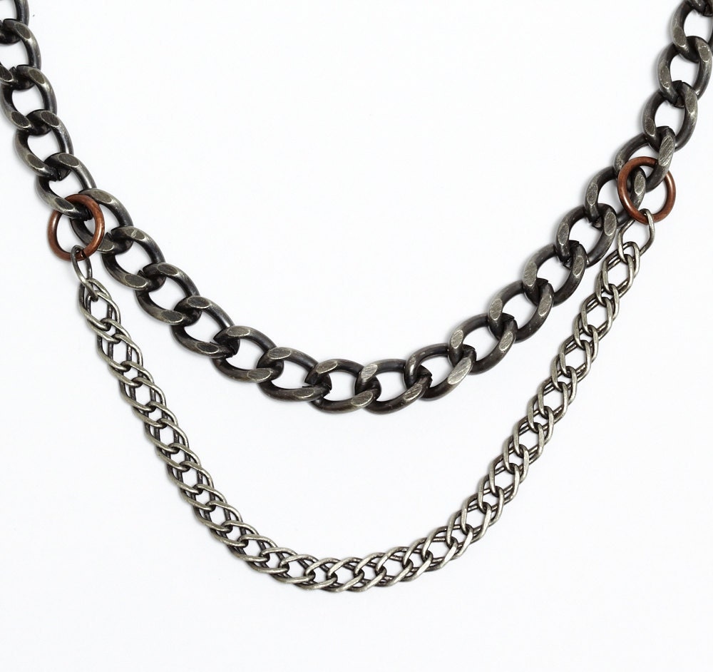 Hanging chain necklace - Havana collection