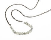 Tourmalinated quartz necklace