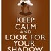 Keep Calm and Look For Your Shadow Groundhog Day Art Print 8x10 Poster or A4 Sign P72