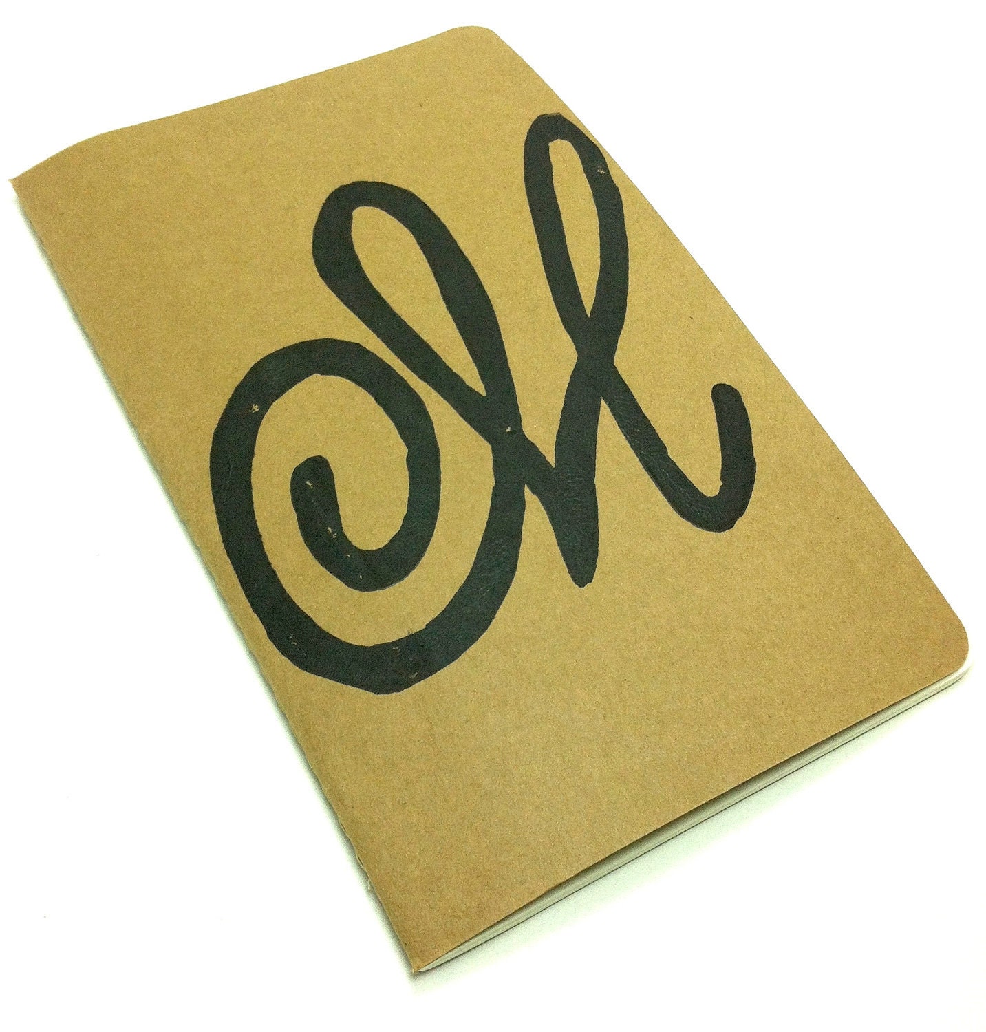 JOURNAL with Any Monogram Letter - Personalized Journal Cover - Letterpress