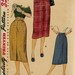 1950s skirt pattern, Simplicity 4415, c. 1953, wiggle skirt, pencil skirt,  vintage sewing pattern, early 50s.