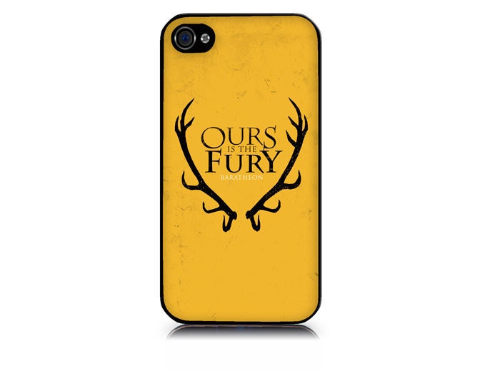 iPhone 5 4 4S case includes screen protector and cleaning cloth  game of thrones Baratheon. Available in black or white