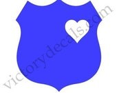 Police Wife / Family Vinyl Decal