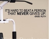 Vinyl Decal - Motivational Fitness Quote - 23 inches - Vinyl Quote