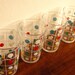Polkadot sixties juice glasses, set of 4