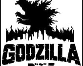 Godzilla Vinyl Wall Decal Huge Poster Art