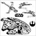 Rebel Starfighters Vinyl Wall Decal Bedroom Art