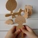 Gift ideas - Wooden toy - girl and forest friends - woodland animals - eco friendly - waldorf